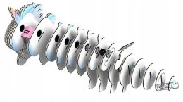 Jednorożec Błękitny Eugy Eko Układanka 3D