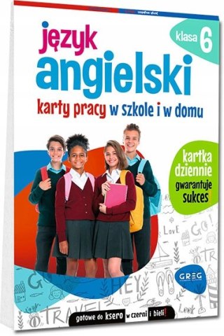 Język angielski. Karty Pracy w Szkole Domu Klasa 6 Greg