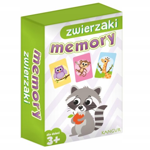 Kangur Zwierzaki Memory Rodzinna Gra Kieszonkowa