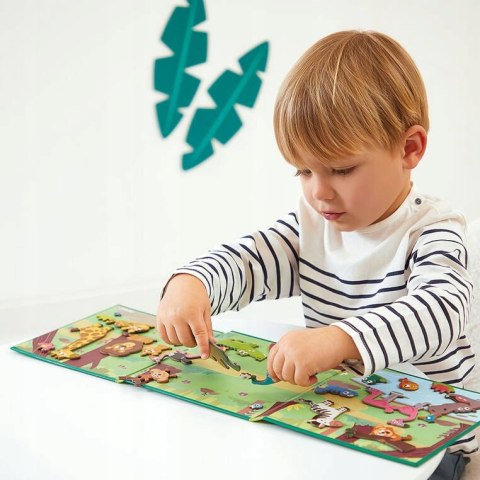 Magnetyczna Układanka Afrykańskie Zwierzęta Magneti'stories 3+ Janod J05456