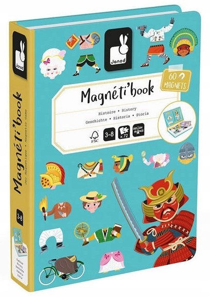 Magnetyczna Układanka Historia Magnetibook 3-8 lat, Janod J02598