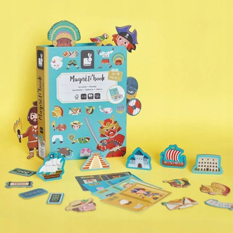 Magnetyczna Układanka Historia Magnetibook 3-8 lat, Janod J02598