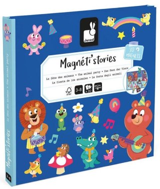 Magnetyczna Układanka Przyjęcie w Lesie Magneti'stories 3+, Janod J05455