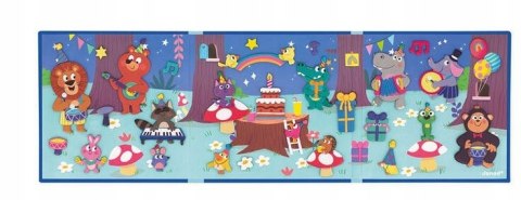 Magnetyczna Układanka Przyjęcie w Lesie Magneti'stories 3+, Janod J05455