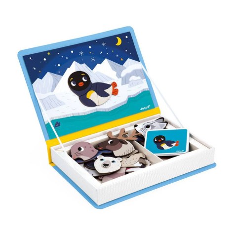 Magnetyczna Układanka Zwierzęta Polarne Magnetibook 3-8 lat, Janod J02599
