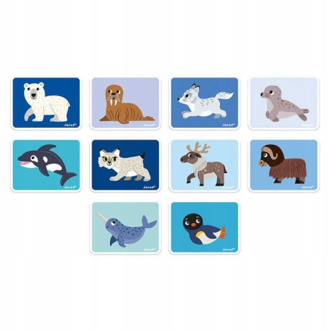 Magnetyczna Układanka Zwierzęta Polarne Magnetibook 3-8 lat, Janod J02599