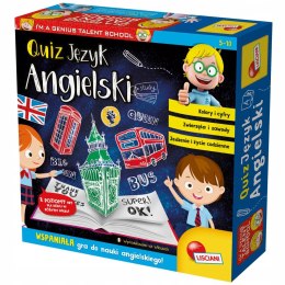 Mały Geniusz Język angielski Quiz Lisciani 5-10 lat Gra Edukacyjna