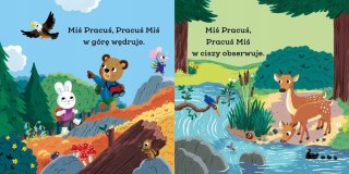 Miś Pracuś Pod namiotem Książeczka z Ruchomymi elementami