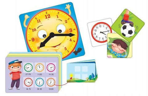 Mój Zegar Gra Edukacyjna dla Przedszkolaka 3 Gry Adamigo