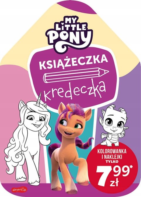 My Little Pony Książeczka Kredeczka Kolorowanka Naklejk Harperkids