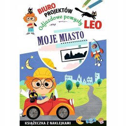 Odjazdowe pomysły Leo Moje miasto Książeczka z Naklejkami Naklejki