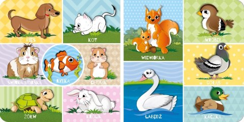 Pakiet Moje Pierwsze Słowa i Zwierzęta Książeczka Maluszka na Prezent