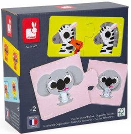 Pierwsze Puzzle do Pary Przeciwieństwa 24 elementy 2+, Janod J02627