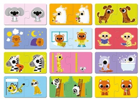 Pierwsze Puzzle do Pary Przeciwieństwa 24 elementy 2+, Janod J02627