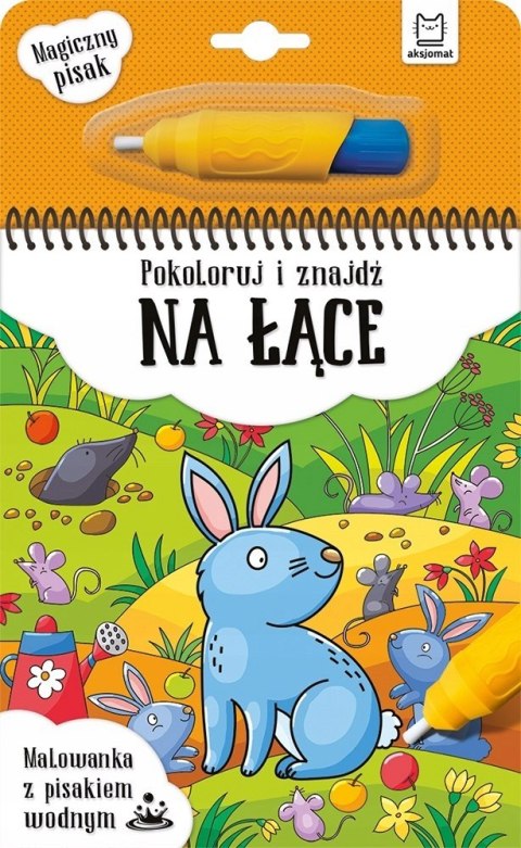 Pokoloruj i znajdź na Łące Malowanka Wodna + Pisak Aksjomat