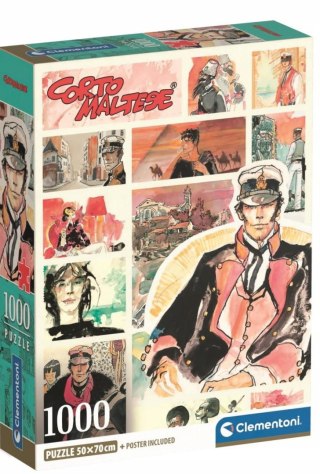 Puzzle 1000 elementów 39807 Corto Maltese Compact Clementoni