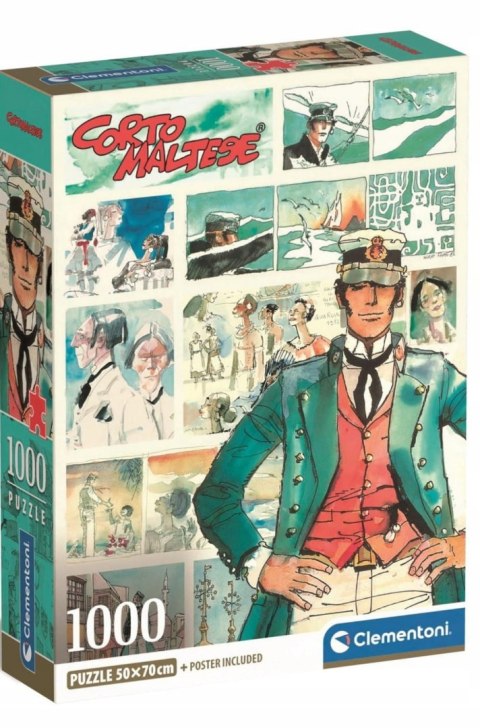 Puzzle 1000 elementów 39808 Corto Maltese Compact Clementoni