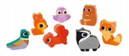 Puzzle Drewniane 3D Las 7 el.,18 m+, Janod J07123