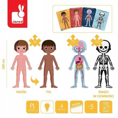 Puzzle edukacyjne gigantyczne Janod Ciało człowiek