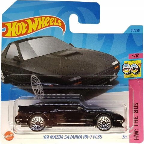 Samochodzik Hot Wheels HKJ62 '89 Mazda Savanna RX-7 FC35 Czarna