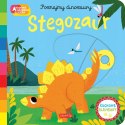 Stegozaur Akademia Mądrego Dziecka Poznajmy dinozaury Harperkids