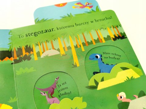 Stegozaur Akademia Mądrego Dziecka Poznajmy dinozaury Harperkids