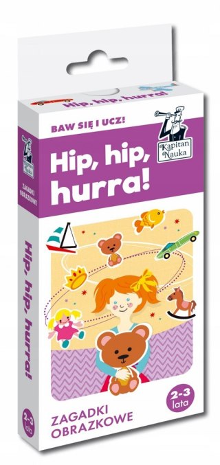 Zagadki obrazkowe Hip hip hurra 2-3 lat Kapitan Nauka