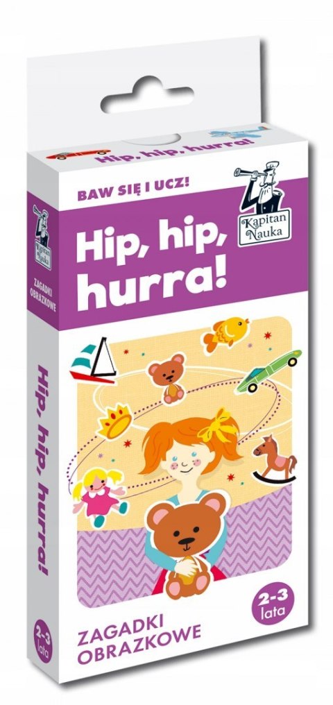Zagadki obrazkowe Hip hip hurra 2-3 lat Kapitan Nauka