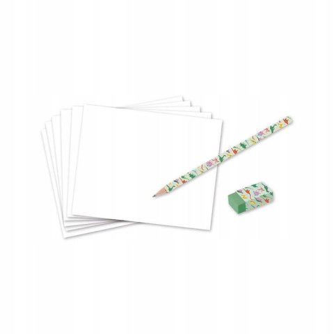 Zestaw Kreatywny Rysowanie Krok po Kroku Dinozaury 20 Rysunków 7+, Janod