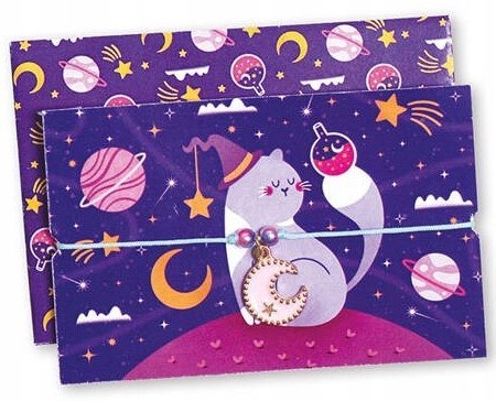 Zestaw Kreatywny do Tworzenia Biżuterii Bransoletki Życzeń 8+, Janod J09127