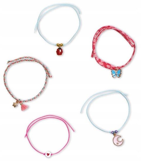 Zestaw Kreatywny do Tworzenia Biżuterii Bransoletki Życzeń 8+, Janod J09127