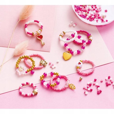 Zestaw Kreatywny do Tworzenia Biżuterii Pierścionki z Koralików 7+, Janod