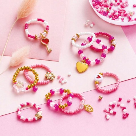 Zestaw Kreatywny do Tworzenia Biżuterii Pierścionki z Koralików 7+, Janod