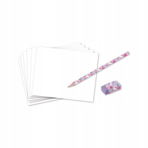 Zestaw Rysowanie Krok po Kroku Fantastyczne Stworzenia 20 Rysunków 7+ Janod