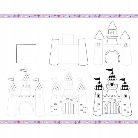 Zestaw Rysowanie Krok po Kroku Fantastyczne Stworzenia 20 Rysunków 7+ Janod