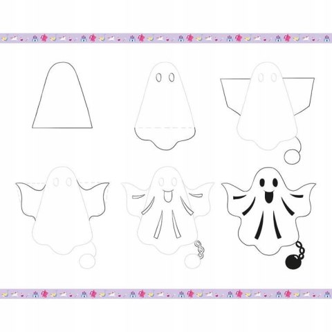 Zestaw Rysowanie Krok po Kroku Fantastyczne Stworzenia 20 Rysunków 7+ Janod