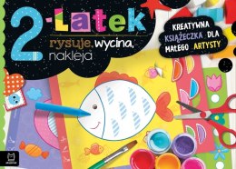 2-latek rysuje, wycina, nakleja Książeczka dla małego artysty Aksjomat