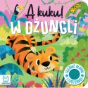 A kuku! W dżungli Filcowe klapki i lusterko Książeczka Sensoryczna Aksjomat