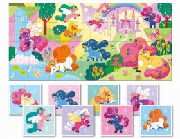 Baby Puzzle Jednorożce 21849 Dwustronne Puzzle dla Najmłodszych Ludattica