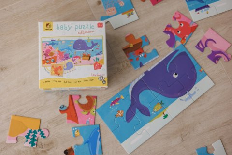 Baby Puzzle Morze 20491 Dwustronne Puzzle dla Najmłodszych 2+ Ludattica