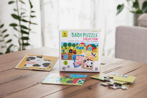 Baby Puzzle Wieś 20514 Dwustronne Puzzle dla Najmłodszych 2+ Ludattica