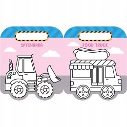 Brum, brum! Pojazdy Kolorowanka z naklejkami Aksjomat