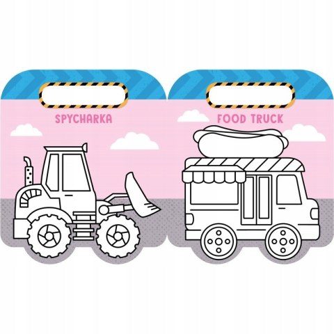 Brum, brum! Pojazdy Kolorowanka z naklejkami Aksjomat