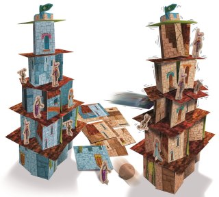 Castle Crash Gra Rodzinna Kto Zbuduje Wyższy Zamek? Ludattica 20071 4+