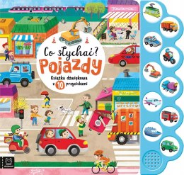 Co słychać Pojazdy Książka dźwiękowa z 10 przyciskami Aksjomat