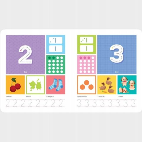 Cyferki malucha z naklejkami dd 4 lat Aksjomat Cyfry Czterolatka