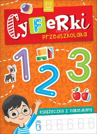 Cyferki przedszkolaka Książeczka z naklejkami Aksjomat