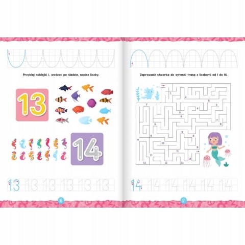 Cyferki przedszkolaka Książeczka z naklejkami Aksjomat