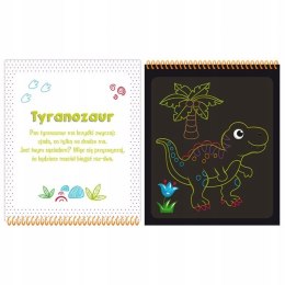 Dinozaury Zdrapywanka z rysikiem Wydrapywanka Aksjomat