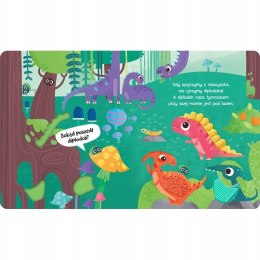 Dinusie i mamusie Książeczka sensoryczna dla maluszka Dinozaury Aksjomat